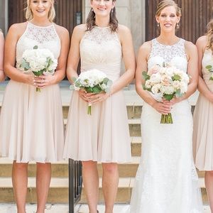 BILL LEVKOFFF style 1401 dress in CHAMPAGNE